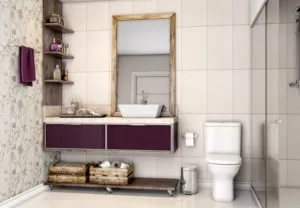 Banheiro Lavabo com Móveis Planejados