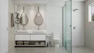 Lavabo Planejado com Vidro